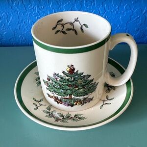 Spode Christmas Tree Collection Mug & Saucer